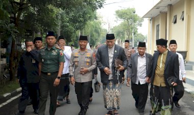 Perkuat-Silaturahmi-Polres-Mojokerto-bersama-MUI-Gelar-Halal-Bihalal