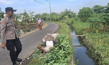 Polsek-Wonoayu-Cek-Pengolahan-Lahan-Kosong-Guna-Dukung-Program-Ketahanan-Pangan