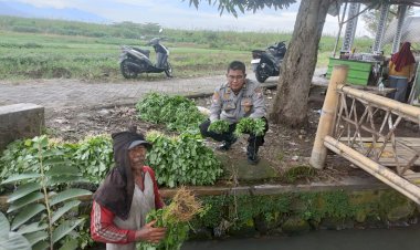 Polsek-Porong-Cek-Lahan-P2B-Warga-di-Desa-Pesawahan