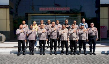 Puslitbang-Polri-Tinjau-Kendaraan-Dinas-Operasional-di-Polresta-Sidoarjo