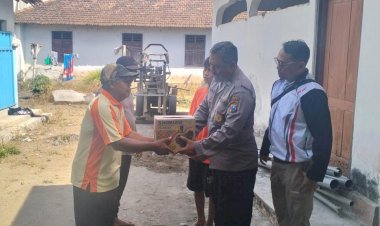 Polri-Untuk-Masyarakat-:-Polres-Kediri-Bantu-Sumur-Bor-dan-Pompa-Air-di-HUT-Polwan-ke--77