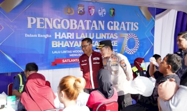 Sambut-Hari-Lalu-Lintas-Bhayangkara-ke-70,-Polres-Bojonegoro-Gelar-Pasar-Murah-dan-Donor-Darah