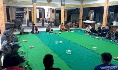 Jaga-Kondusifitas-Kamtibmas,-Polsek-Wonoayu-Gelar-Silaturahmi-dengan-Pokdarkamtibmas