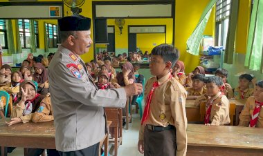 Polsek-Taman-Edukasi-Pelajar-SDN-2-Sepanjang-tentang-Anti-Bullying-dan-Tertib-Berlalu-Lintas