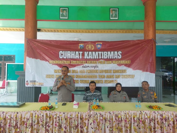 Sat Binmas Polresta Sidoarjo Gaungkan Ketahanan Pangan Melalui Pemanfaatan Pekarangan Rumah