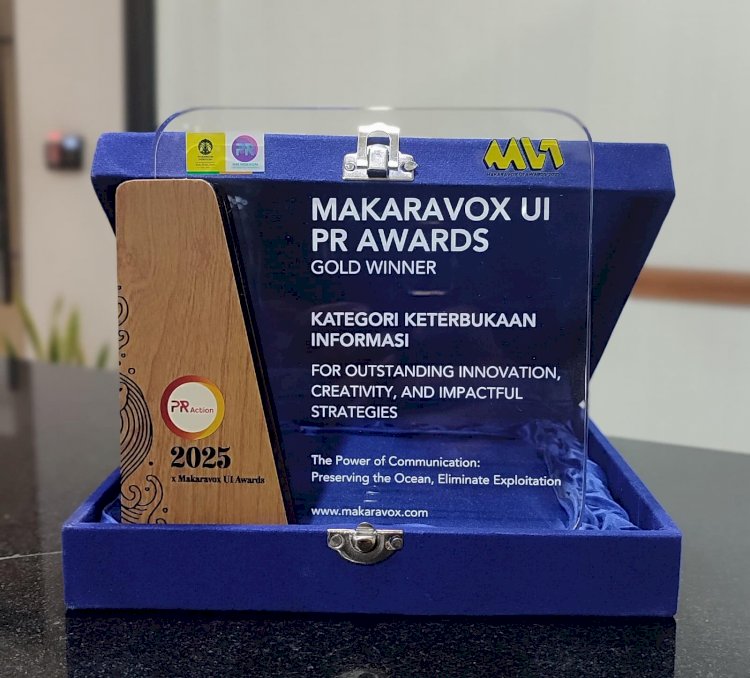 Divhumas Polri Raih Gold Winner Kategori Keterbukaan Informasi di Makaravox UI PR Awards 2025