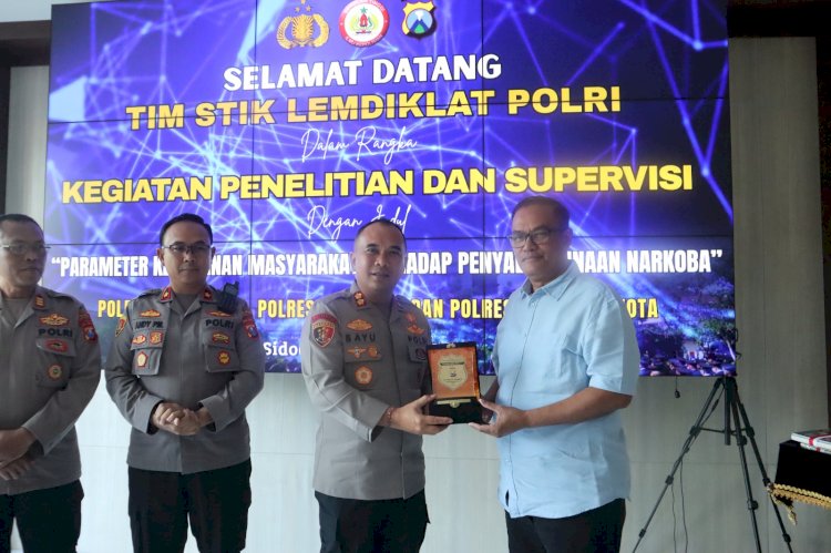 STIK Lemdiklat Polri Teliti Parameter Masyarakat terhadap Narkoba di Polresta Sidoarjo