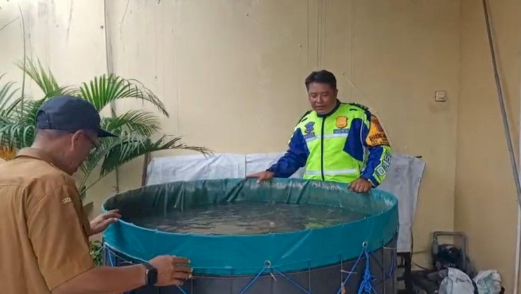 Bhabinkamtibmas Polresta Sidoarjo Desa Wedi Dukung Swasembada Pangan