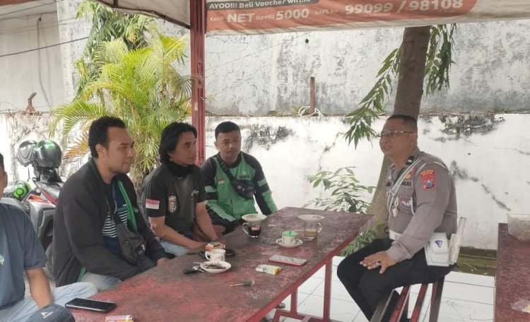 Operasi Patuh Semeru 2025 Polres Ngawi Ngopi Bareng Komunitas Ojol Beri Edukasi Kamseltibcarlantas