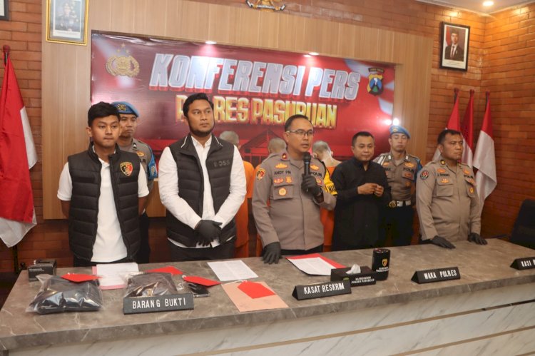 Polres Pasuruan Berhasil Ungkap Misteri Jenazah di Sungai Purwosari 3 Tersangka Diamankan