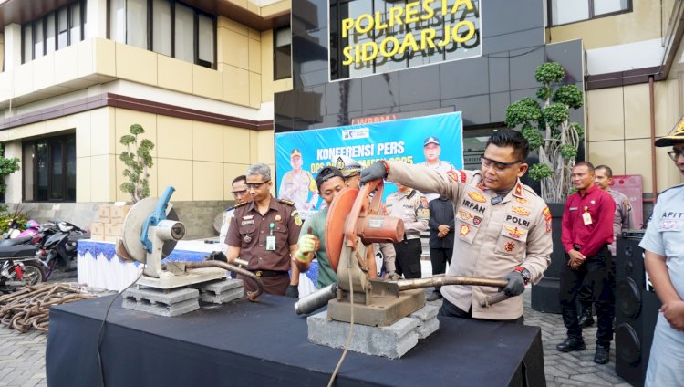 Polresta Sidoarjo Sampaikan Keberhasilan Operasi Patuh Semeru 2025