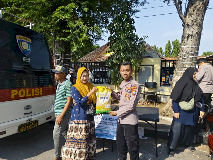 Polisi Gelar Gerakan Pangan Murah di Kota Probolinggo Dukung Stabilitas Harga Beras