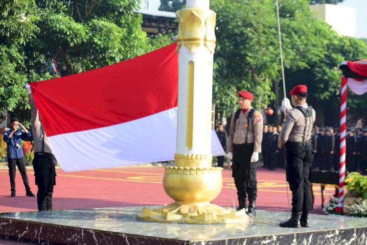 Polresta Sidoarjo Gelar Upacara Hari Kemerdekaan RI Ke-80
