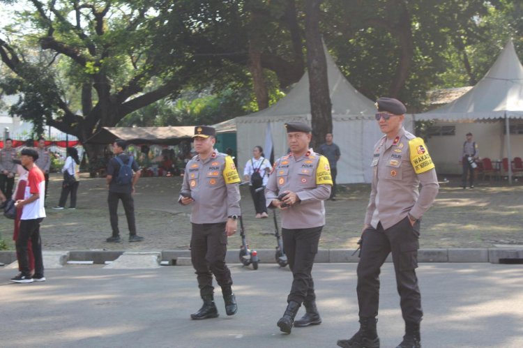 Polri Pastikan Keamanan di Kawasan Bundaran HI, Cek Langsung Personel Ops Merdeka Jaya 2025