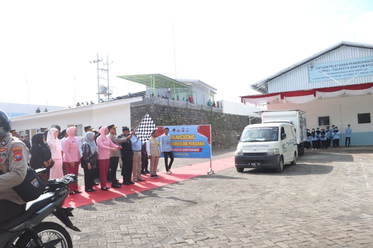 Polresta Banyuwangi Launching SPPG Salurkan Makan Bergizi Gratis 1.218 Siswa di Watukebo