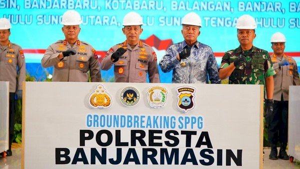 Kapolri Kembali Resmikan dan Groundbreaking SPPG di Kalsel, Dukung Program MBG