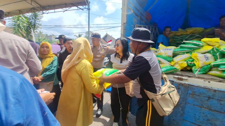 Hari Juang Polri, Polres Malang Salurkan 15 Ton Beras Lewat Gerakan Pangan Murah