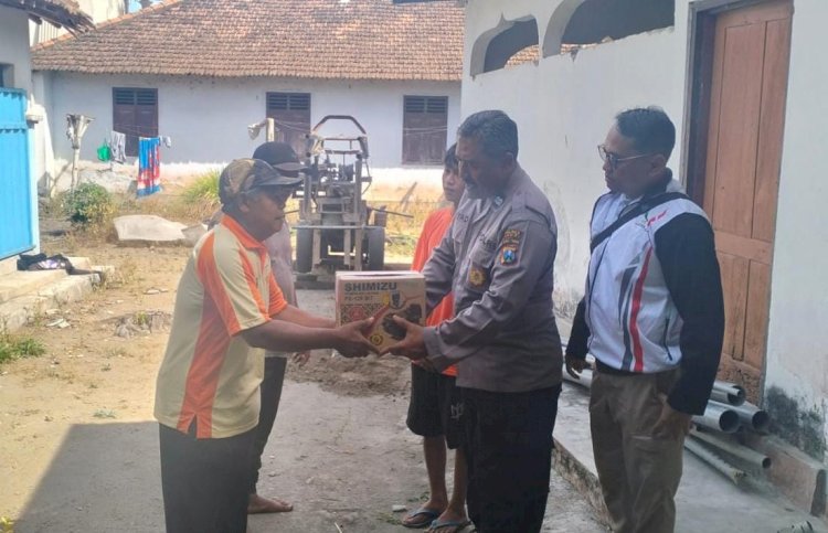 Polri Untuk Masyarakat : Polres Kediri Bantu Sumur Bor dan Pompa Air di HUT Polwan ke -77