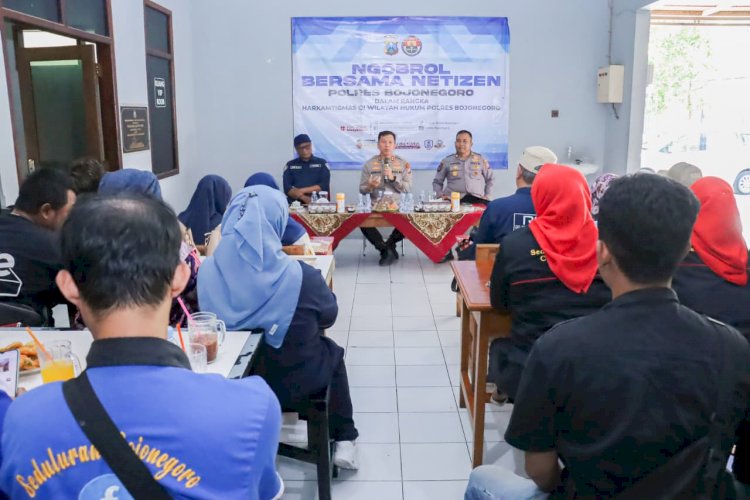 Literasi Digital Polres Bojonegoro Gandeng Warganet Jaga Kamtibmas