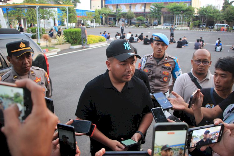 Polres Tuban Amankan dan Beri Pembinaan 38 Oknum Pesilat Konvoi di Jalan Raya