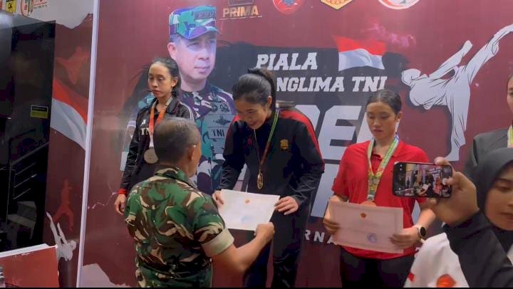 Bripda Gaby, Raih Juara I Kejuaraan Karate Piala Panglima TNI 2025