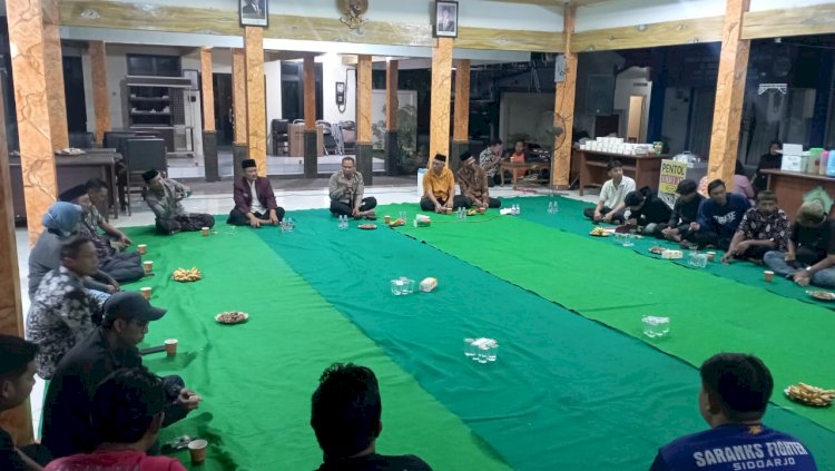 Jaga Kondusifitas Kamtibmas, Polsek Wonoayu Gelar Silaturahmi dengan Pokdarkamtibmas