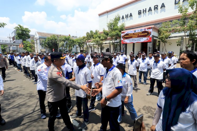 Kapolrestabes Surabaya Tegaskan Komitmen Polri Dukung Hak Pekerja
