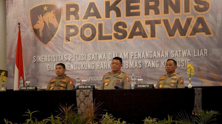 70 Polisi Satwa Ikuti Rakernis Ditpolsatwa di Pasuruan
