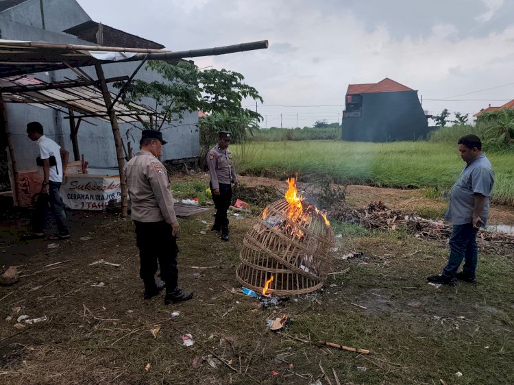 Respon Aduan Warga Adanya Sabung Ayam, Polsek Tulangan Turun Langsung ke Lokasi