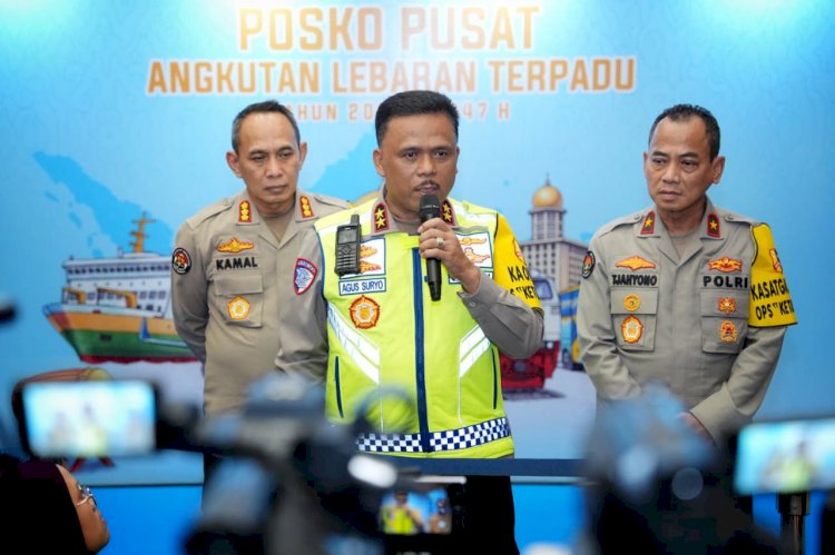 Hadiri Pembukaan Posko Angkutan Lebaran 2026, Kakorlantas Pastikan Hiruk-pikuk Operasi Ketupat Berjalan Lancar