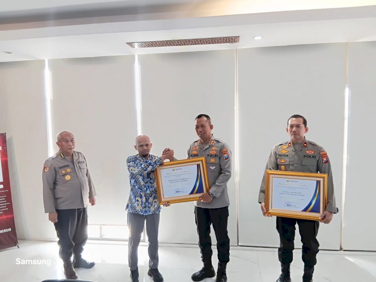 Polresta Sidoarjo Raih Penghargaan Pelayanan Sangat Baik dari Ombudsman RI