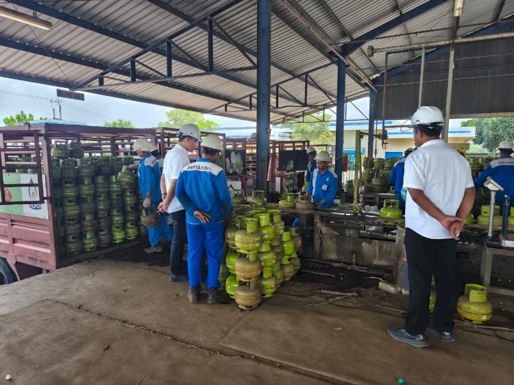 Polres Jombang Cek Ketersediaan LPG 3 Kg di SPBE Pastikan Distribusi Lancar