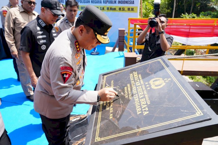 Wakapolri Resmikan Jembatan Perintis  Dhira Brata Wujud Instruksi Presiden Prabowo